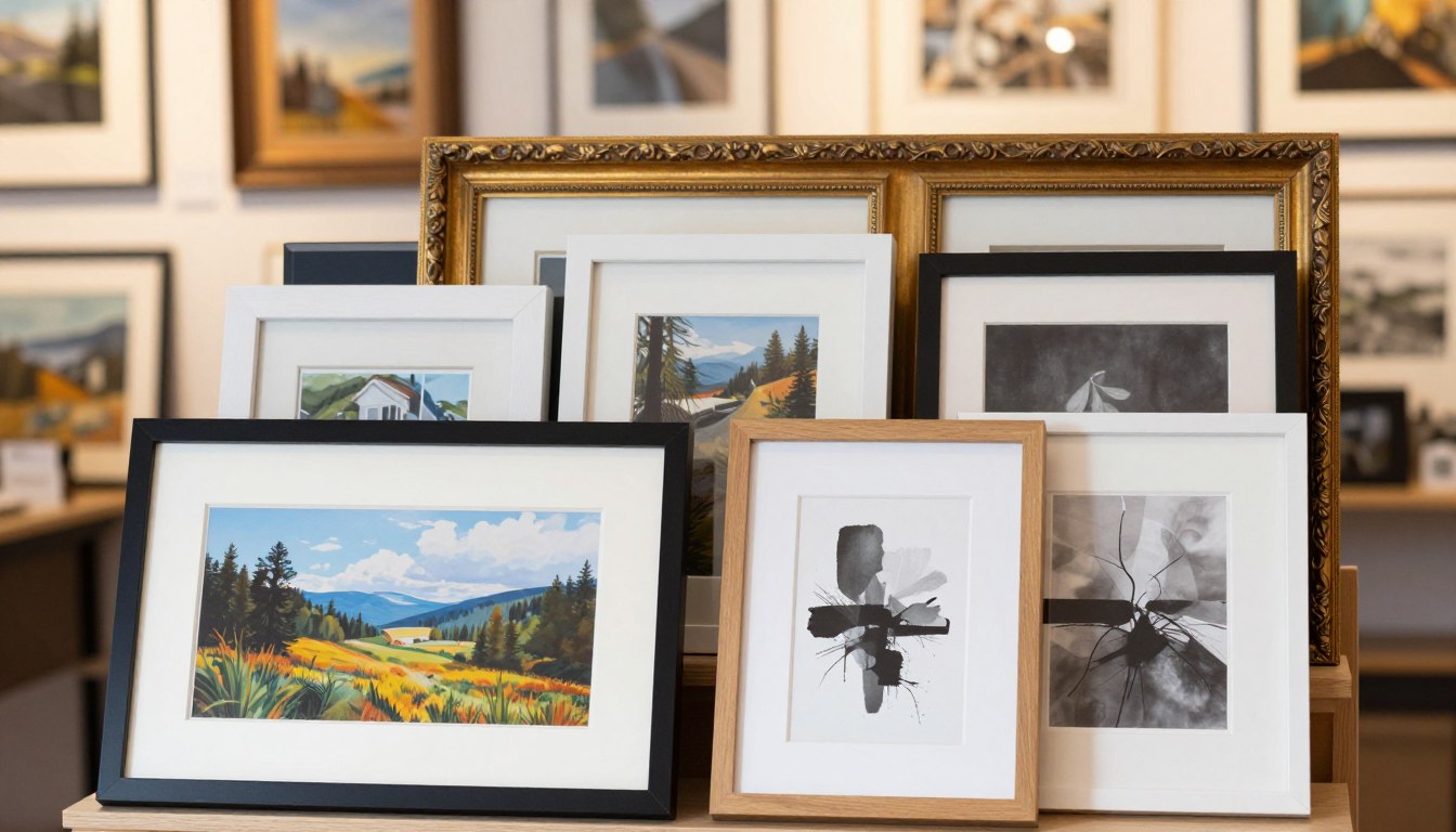 how to frame printed artwork